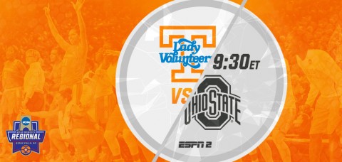 The Tennessee Lady Vols will take on #3 seed Ohio State on Friday at 8:30pm CT from Sioux Falls, SD. (UT Athletics Department)