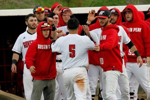 Austin Peay Baseball hands Southeast Missouri Redhawks their first OVC loss Friday night at Raymond C. Hand Park. (APSU Sports Information)