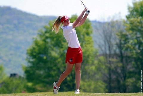 Austin Peay's Jessica Cathey shot a 1-over 73 to sit in 4th at OVC Championship. (APSU Sports Information)