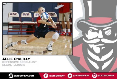 Allie O'Reilly joins Austin Peay Volleyball for the 2016 Season. (APSU Sports Information)