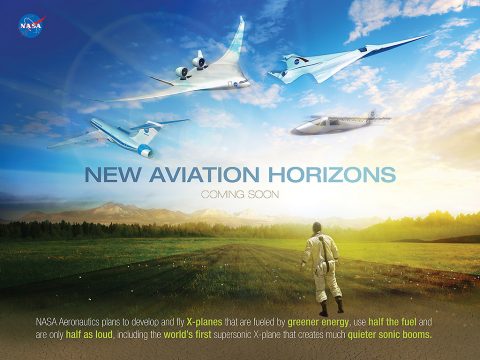 NASA plans to design, build and fly a series of X-planes to test advanced green aviation technologies. (NASA / Maria C. Werries) NASA plans to design, build and fly a series of X-planes to test advanced green aviation technologies. (NASA / Maria C. Werries)