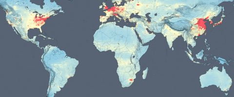 Spacecraft orbiting Earth can provide global views of the ebb and flow of different types of air pollution, but getting down to the local scale where people live and breathe can be a challenge. This map shows concentrations of nitrogen dioxide in the lower atmosphere as detected by the Ozone Monitoring Instrument aboard the Aura satellite. (NASA)