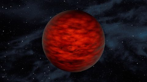 A young, free-floating world sits alone in space in this illustration. The object, called WISEA J114724.10?204021.3, is thought to be an exceptionally low-mass "brown dwarf," which is a star that lacked enough mass to burn nuclear fuel and glow like a star. (NASA/JPL-Caltech)