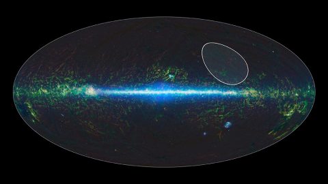 A sky map taken by NASA's Wide-field Infrared Survey Explorer, or WISE, shows the location of the TW Hydrae family, or association, of stars, which lies about 175 light-years from Earth and is centered in the Hydra constellation. (NASA/JPL-Caltech) A sky map taken by NASA's Wide-field Infrared Survey Explorer, or WISE, shows the location of the TW Hydrae family, or association, of stars, which lies about 175 light-years from Earth and is centered in the Hydra constellation. (NASA/JPL-Caltech)