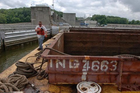 The U.S. Army Corps of Engineers Nashville District is offering public access to Cheatham Navigation Lock, located at Cumberland River mile 148.7. The lock is open to visitors seven days a week from 9:00am to 5:00pm from May 26th until Sept. 6th, 2016. Lock is one of four locks located on the 300-plus navigable miles in the Cumberland River Basin. (USACE photo by Leon Roberts)
