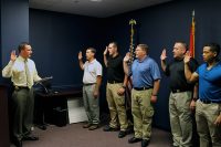 On Monday, May 2nd, Montgomery County Sheriff John Fuson conducted a swearing in ceremony for seven new deputies.