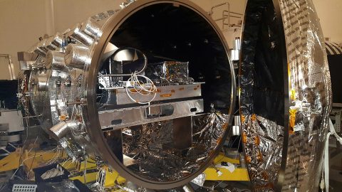 The vacuum chamber at NASA's Jet Propulsion Laboratory in Pasadena, California, used for testing WFIRST and other coronagraphs. (NASA/JPL-Caltech)