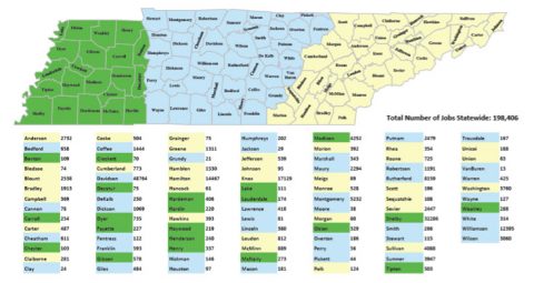 Total Number of Jobs Statewide - May 2016