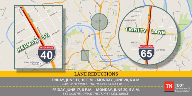 TDOT announces High-Impact Interstate Lane Closures in Nashville This ...