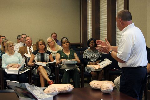 CPR Training being conducted for Montgomery County Government employees. CPR Training being conducted for Montgomery County Government employees.