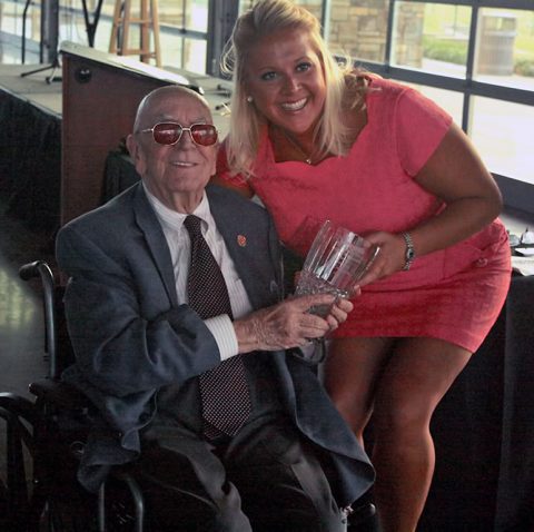 Ted A. Crozier Sr. received the 2016 Lifetime Achievement Award at the Clarksville Area Chamber of Commerce Annual Gala.