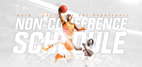 2016-2017 Tennessee Lady Vols Basketball Non-Conference Schedule