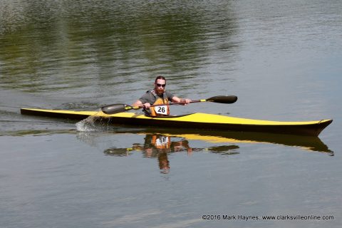 Tim Schramm came in first in the Advanced (Singles) Division and also had the best time of the race.