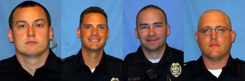 CPD Officers Castin Lanham, Timothy Simulis, Zach Forfang, and David Moore were recognized for their exemplary actions concerning an armed suicidal male today. CPD Officers Castin Lanham, Timothy Simulis, Zach Forfang, and David Moore were recognized for their exemplary actions concerning an armed suicidal male today.