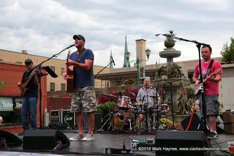 The Joel Brown Band playing at Jammin in the Alley Friday night.