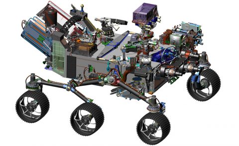 This 2016 image comes from computer-assisted-design work on NASA's 2020 Mars rover. (NASA/JPL-Caltech) This 2016 image comes from computer-assisted-design work on NASA's 2020 Mars rover. (NASA/JPL-Caltech)