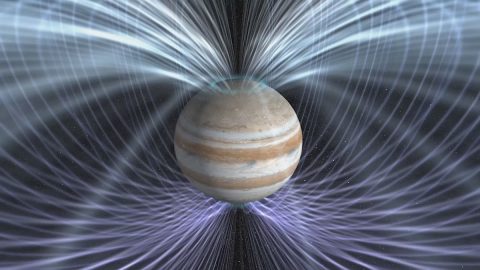 Scientists will use the twin magnetometers aboard NASA's Juno spacecraft to gain a better understanding about how Jupiter's magnetic field is generated. (NASA Goddard Space Flight Center) Scientists will use the twin magnetometers aboard NASA's Juno spacecraft to gain a better understanding about how Jupiter's magnetic field is generated. (NASA Goddard Space Flight Center)