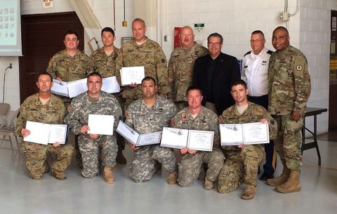Soldiers from the Tennessee Army National Guard's 1-230th Assault Helicopter Battalion that is now part of Joint Base McGhee-Tyson in Knoxville, Tenn., were awarded the Sikorsky Rescue Award July 10th, for participating in three different lifesaving missions in Eastern Tennessee earlier this year. (Photo provided by 1-230th Assault Helicopter Battalion.) Soldiers from the Tennessee Army National Guard's 1-230th Assault Helicopter Battalion that is now part of Joint Base McGhee-Tyson in Knoxville, Tenn., were awarded the Sikorsky Rescue Award July 10th, for participating in three different lifesaving missions in Eastern Tennessee earlier this year. (Photo provided by 1-230th Assault Helicopter Battalion.)