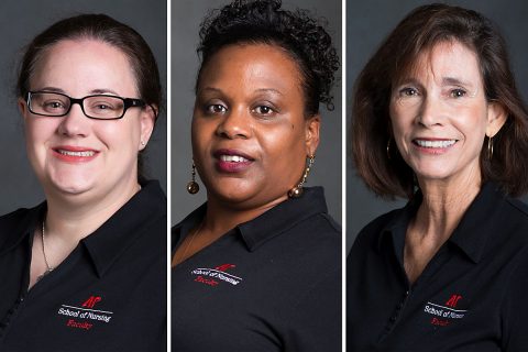 (L to R) Dr. Amy Hamlin, Dr. Shondell Hickson and Dr. Patty Orr.