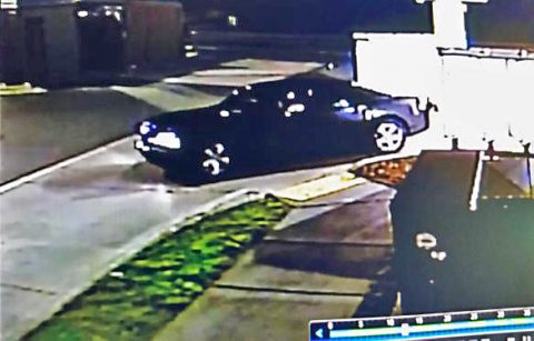 Suspects were seen driving a four-door dark blue 2010-13 Dodge Charger.