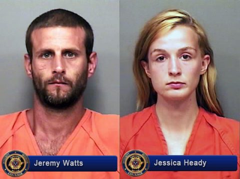 Clarksville Police Jeremy Watts and Jessica Heady for Aggravated Burglary. Clarksville Police Jeremy Watts and Jessica Heady for Aggravated Burglary.