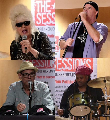 Christine Ohlman, Marc-Alan Barnette, Liberty DeVitto and Future Man in Nashville. 