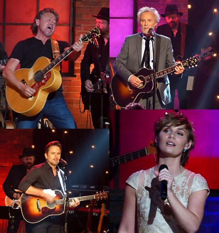 Mark Collie, JD Souther, Clare Bowen and Charles Esten thrilled at Skyville Live.