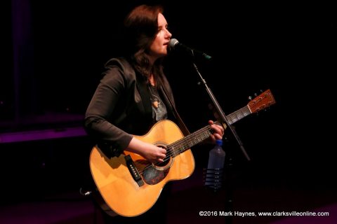 Country music singer Brandy Clark at the 2016 Riverfest Festival.