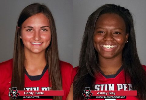 APSU Volleyball - Cecily Gable and Ashley Slay