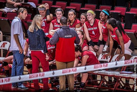 Austin Peay Volleyball loses in straight sets to Murray State Tuesday. (APSU Sports Information) Austin Peay Volleyball loses in straight sets to Murray State Tuesday. (APSU Sports Information)