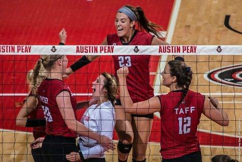 Austin Peay Women's Volleyball plays The Citadel Friday night at Bulldog Invitational. (APSU Sports Information) Austin Peay Women's Volleyball plays The Citadel Friday night at Bulldog Invitational. (APSU Sports Information)