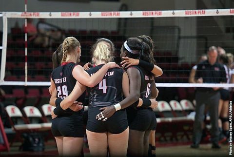 Austin Peay Volleyball drops four set match to Valparaiso Saturday at Trojan Invitational. (APSU Sports Information)