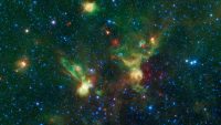Here is the nebulaes seen by NASA’s Spitzer Space Telescope. (NASA/JPL-Caltech)
