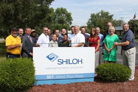 Shiloh Industries Green Ribbon cutting ceremony.