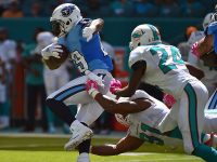 Tennessee Titans quarterback Marcus Mariota (8) attempts a pass against the Miami Dolphins during the first half at Hard Rock Stadium. (Jasen Vinlove-USA TODAY Sports)