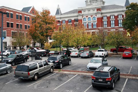 The parking lot across Second Street from the Montgomery County Courthouse will remain in use during closure.