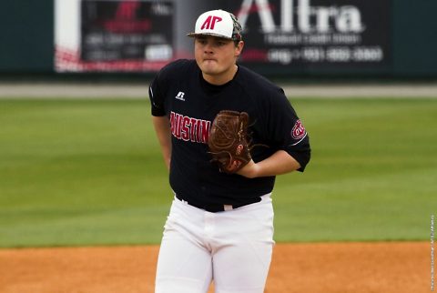 Austin Peay's Caleb Powell struck out five in Black Team's 3-2 win over the Red Team. (APSU Sports Information)