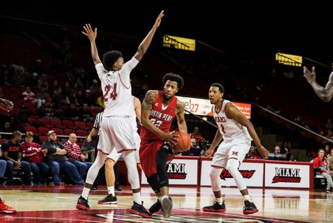 Austin Peay Men's Basketball loses to Miami 76-70 Saturday. (APSU Sports Information)