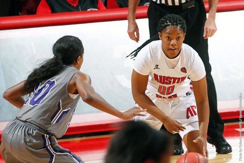 Austin Peay Basketball freshman guard Shelbe Piggie scored a career-best 11 points off the bench, including a three at the final buzzer. (APSU Sports Information)