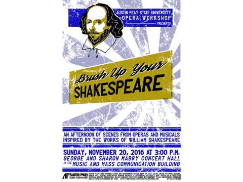 “Brush Up Your Shakespeare” to be performed by APSU Opera Workshop