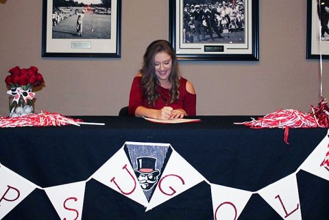 Clarksville High School's Riley Cooper signs National Letter of Intent with Austin Peay, Friday. (APSU Sports Information)