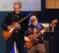 Don Felder seemed happy as he humbly accepted the honor in Nashville. (Rich Lynch)