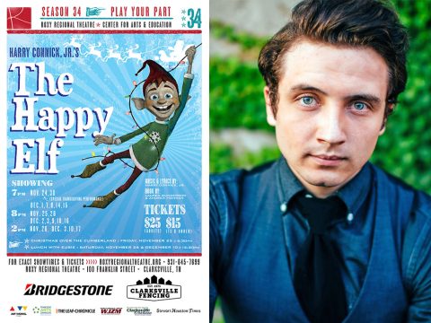 John-Paul Fox is Eubie the Elf in the Roxy Regional Theatre's production of Harry Connick, Jr.'s "The Happy Elf", November 24th - December 17th