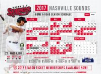 2017 Nashville Sounds Season Schedule – Central Times