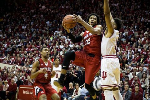 Austin Peay Men's Basketball give strong showing at #16 Indiana Thursday night. (APSU Sports Information) Austin Peay Men's Basketball give strong showing at #16 Indiana Thursday night. (APSU Sports Information)