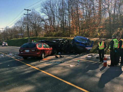 Clarksville Police work a three vehicle accident on Ashland City Road Friday morning. Clarksville Police work a three vehicle accident on Ashland City Road Friday morning.