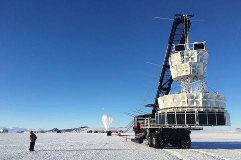 NASA launches Antarctic Impulsive Transient Antenna (ANITA) from Antarctica’s Ross Ice Shelf on December 2nd, 2016 at 8:10am ET. NASA launches Antarctic Impulsive Transient Antenna (ANITA) from Antarctica’s Ross Ice Shelf on December 2nd, 2016 at 8:10am ET.
