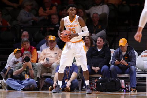 Tennessee Volunteers guard Shembari Phillips (25) during the second half against the Georgia Tech Yellow Jackets at Thompson-Boling Arena. (Randy Sartin-USA TODAY Sports)