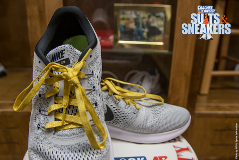 Austin Peay Governor coaches 'all-in' for Coaches vs. Cancer 'Suits and Sneakers' Week. (APSU Sports Information)