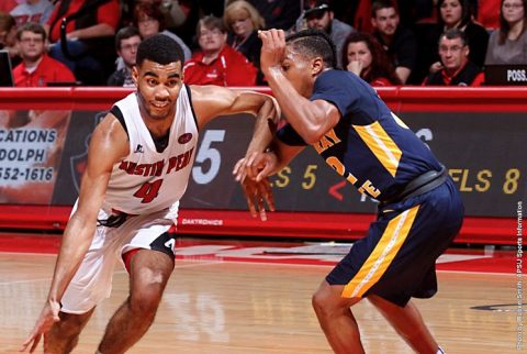 Austin Peay Men's Basketball takes down Murray State Saturday night at the Dunn Center. (APSU Sports Information)